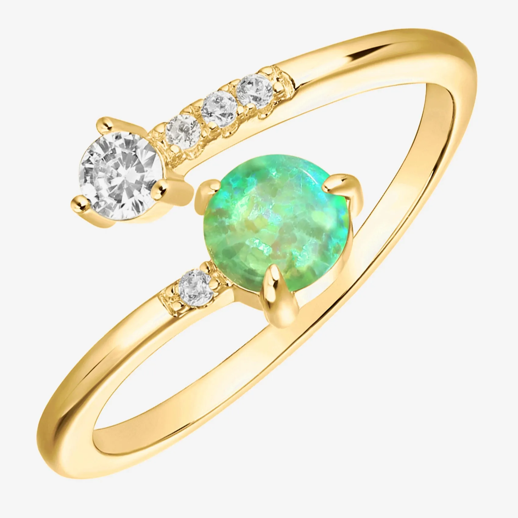 Vermeil Luna Ring
