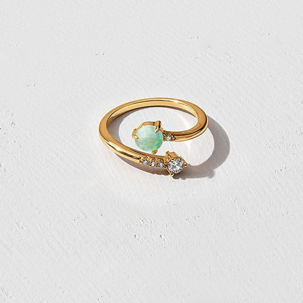 Vermeil Luna Ring