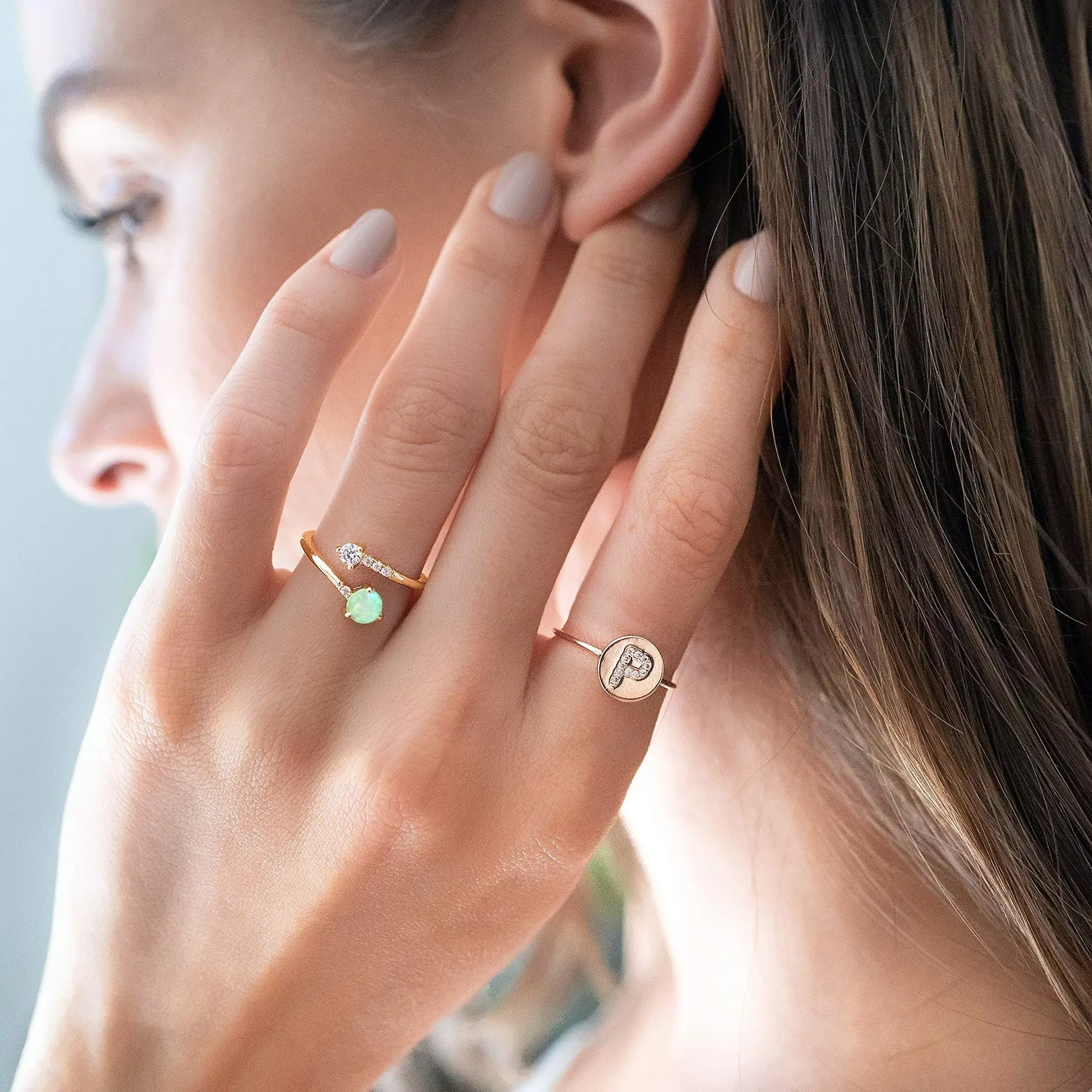 Vermeil Luna Ring