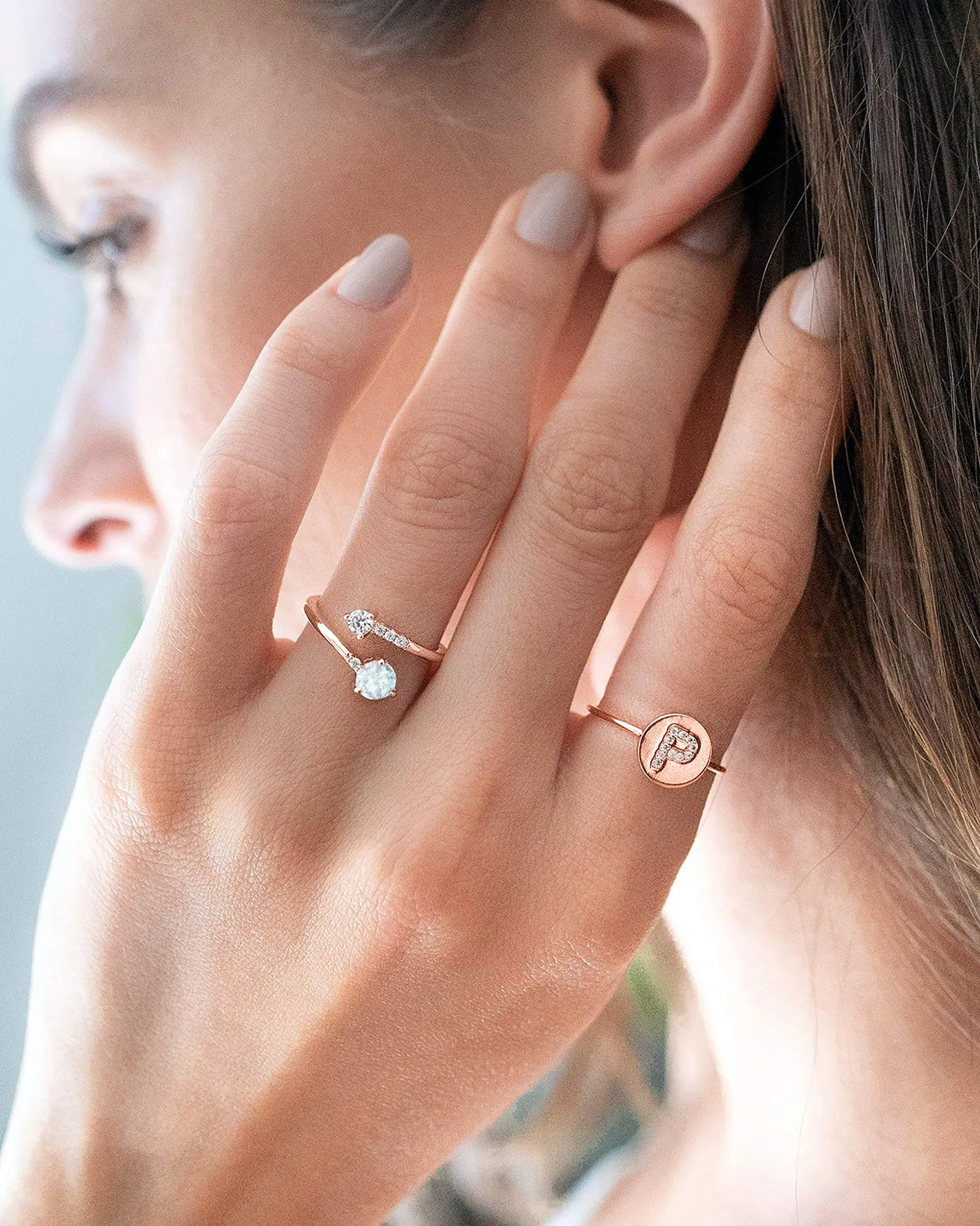 Vermeil Luna Ring